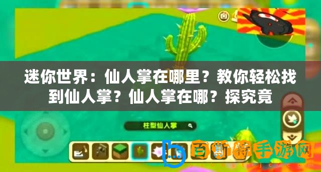 迷你世界：仙人掌在哪里？教你輕松找到仙人掌？仙人掌在哪？探究竟