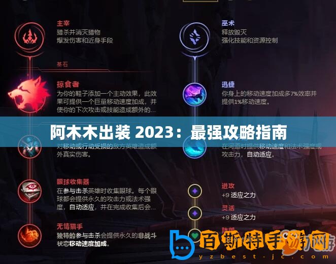 阿木木出裝 2023：最強攻略指南