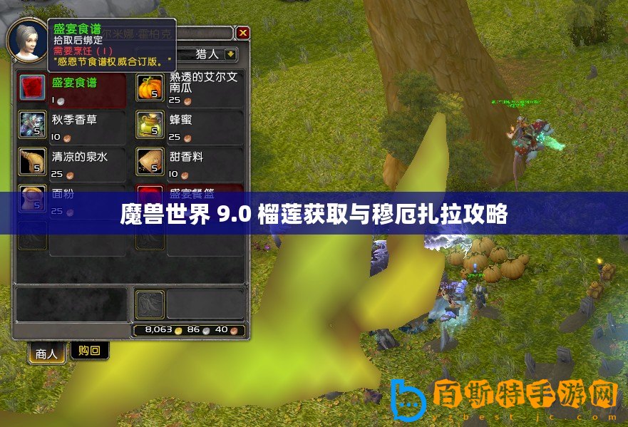 魔獸世界 9.0 榴蓮獲取與穆厄扎拉攻略