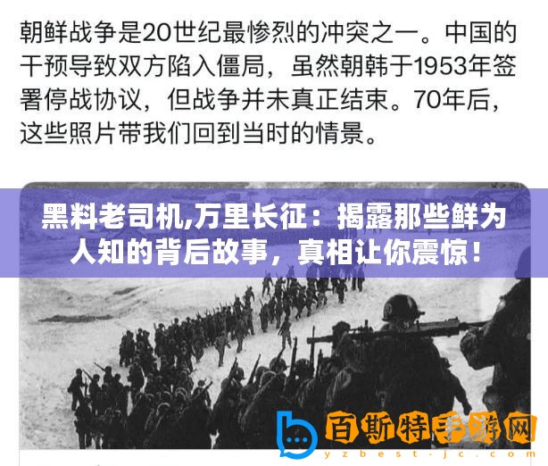 黑料老司機,萬里長征：揭露那些鮮為人知的背后故事，真相讓你震驚！