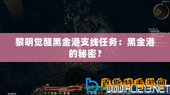 黎明覺醒黑金港支線任務(wù)：黑金港的秘密？