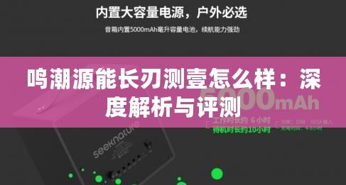 鳴潮源能長刃測壹怎么樣：深度解析與評測