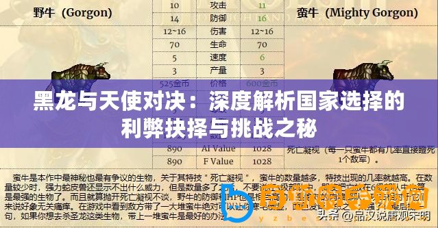 黑龍與天使對(duì)決：深度解析國家選擇的利弊抉擇與挑戰(zhàn)之秘