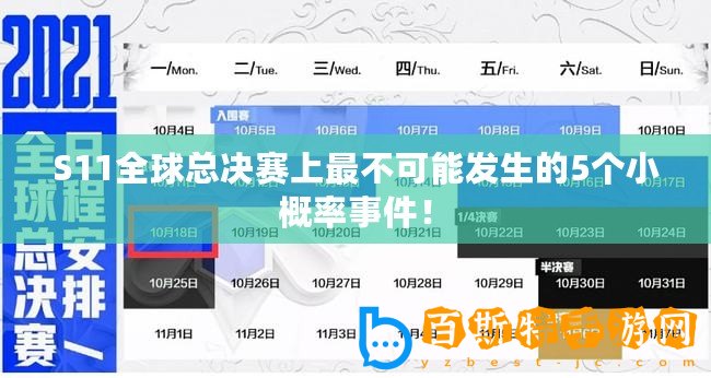 S11全球總決賽上最不可能發生的5個小概率事件！